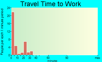 White River travel time to work - commute