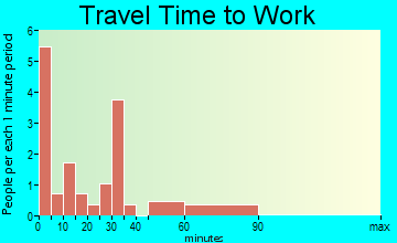 Iron City travel time to work - commute