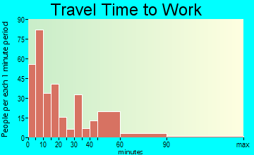 Jasper travel time to work - commute