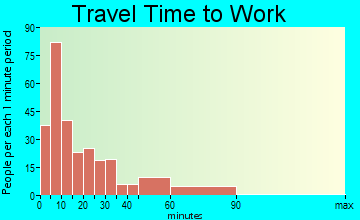 Rogersville travel time to work - commute