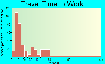 Selmer travel time to work - commute