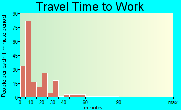 Waynesboro travel time to work - commute