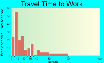 Blanco travel time to work - commute