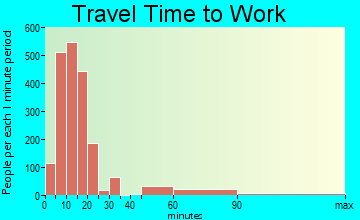 Eagle Pass travel time to work - commute