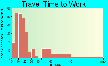 Grand Saline travel time to work - commute