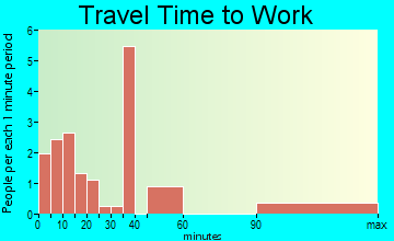 Leona travel time to work - commute