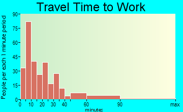 Mineola travel time to work - commute