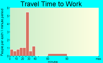 Mullin travel time to work