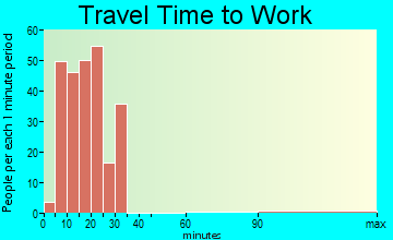 Palmhurst travel time to work