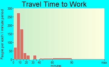Pearsall travel time to work - commute