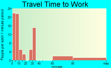 Pineland travel time to work