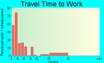 Mount Pleasant travel time to work - commute