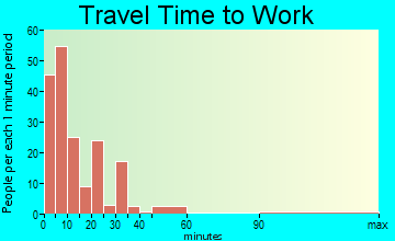 Salina commuting: travel time to work