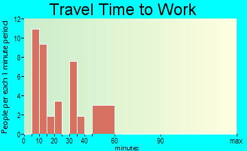 Woodland travel time to work
