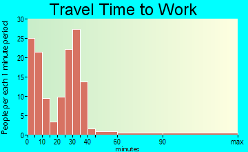 Brandon travel time to work - commute