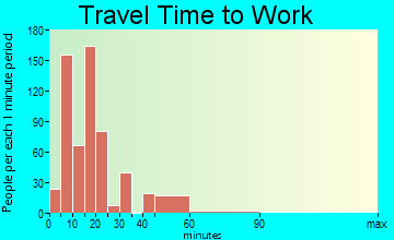 Buena Vista travel time to work - commute