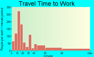 Culpeper travel time to work - commute