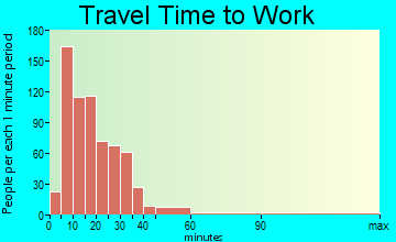 Pulaski travel time to work - commute