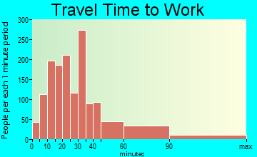 Arlington travel time to work - commute