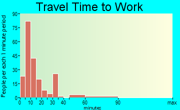 Brewster travel time to work - commute