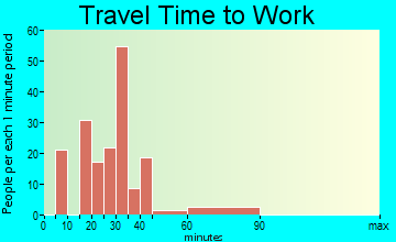 Rochester travel time to work