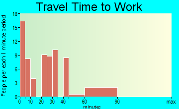 Elizabeth travel time to work - commute