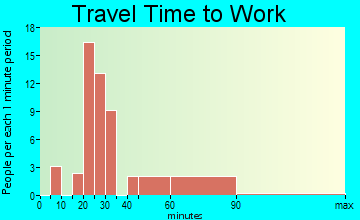 Rowlesburg travel time to work - commute