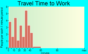 Nichols travel time to work