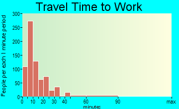 Rice Lake travel time to work - commute