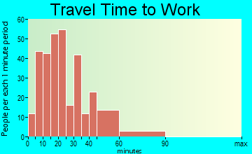 Rochester travel time to work
