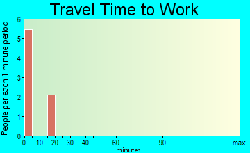 Shoshone travel time to work - commute