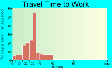 Appleton travel time to work - commute