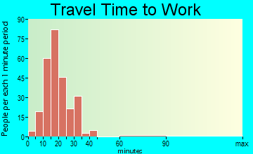 Blooming Grove travel time to work - commute