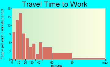 Brownville travel time to work - commute