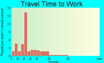 Carthage travel time to work - commute