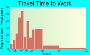 Conesus travel time to work - commute