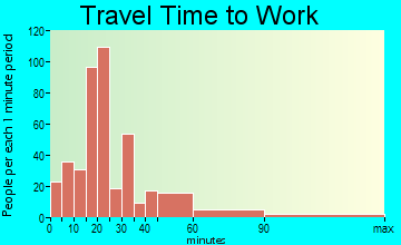 Dowling Park travel time to work - commute