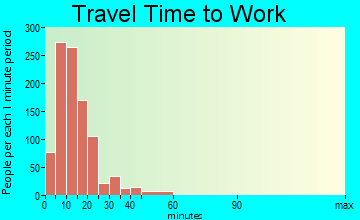 Ellicott travel time to work - commute