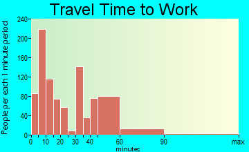 Emmett Valley travel time to work - commute