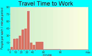 Genesee travel time to work