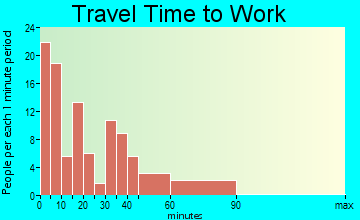 Georgetown travel time to work - commute