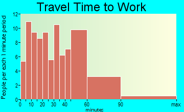 Hiram travel time to work - commute
