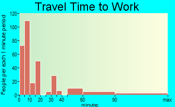 Leadville travel time to work - commute
