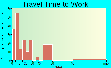 Leadville North travel time to work - commute