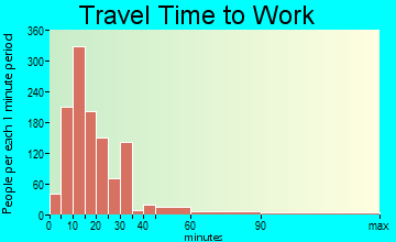 Langdale travel time to work - commute