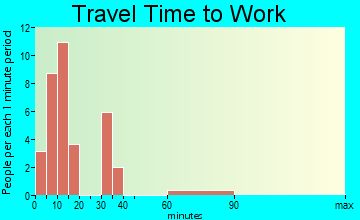 Naturita travel time to work - commute