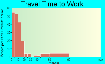 Pagosa Springs travel time to work - commute