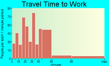 Long Island travel time to work - commute