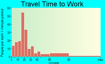 Lower Trinity travel time to work - commute