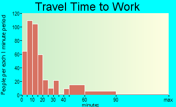 Nez Perce travel time to work - commute